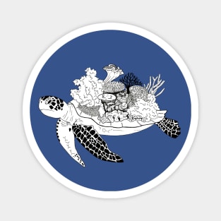 Coral Turtle Magnet
